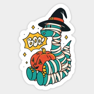 Dinosaur mummy halloween Sticker